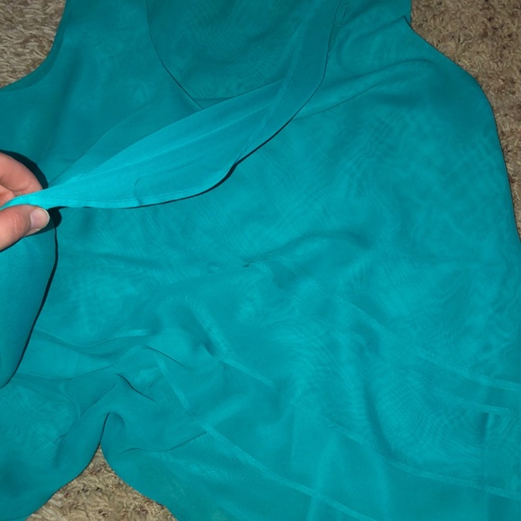 Versona teal blouse - Picture 3 of 3